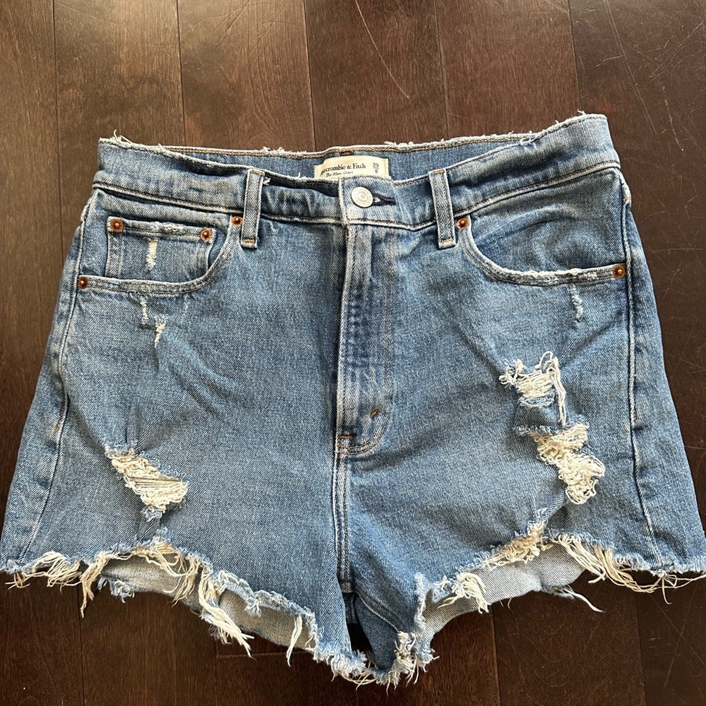 Women's Distressed Denim Shorts